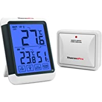 ThermoPro TP65S Termómetro Higrómetro Digital para Exterior y Interior con Gran Pantalla táctil y Retroiluminación…